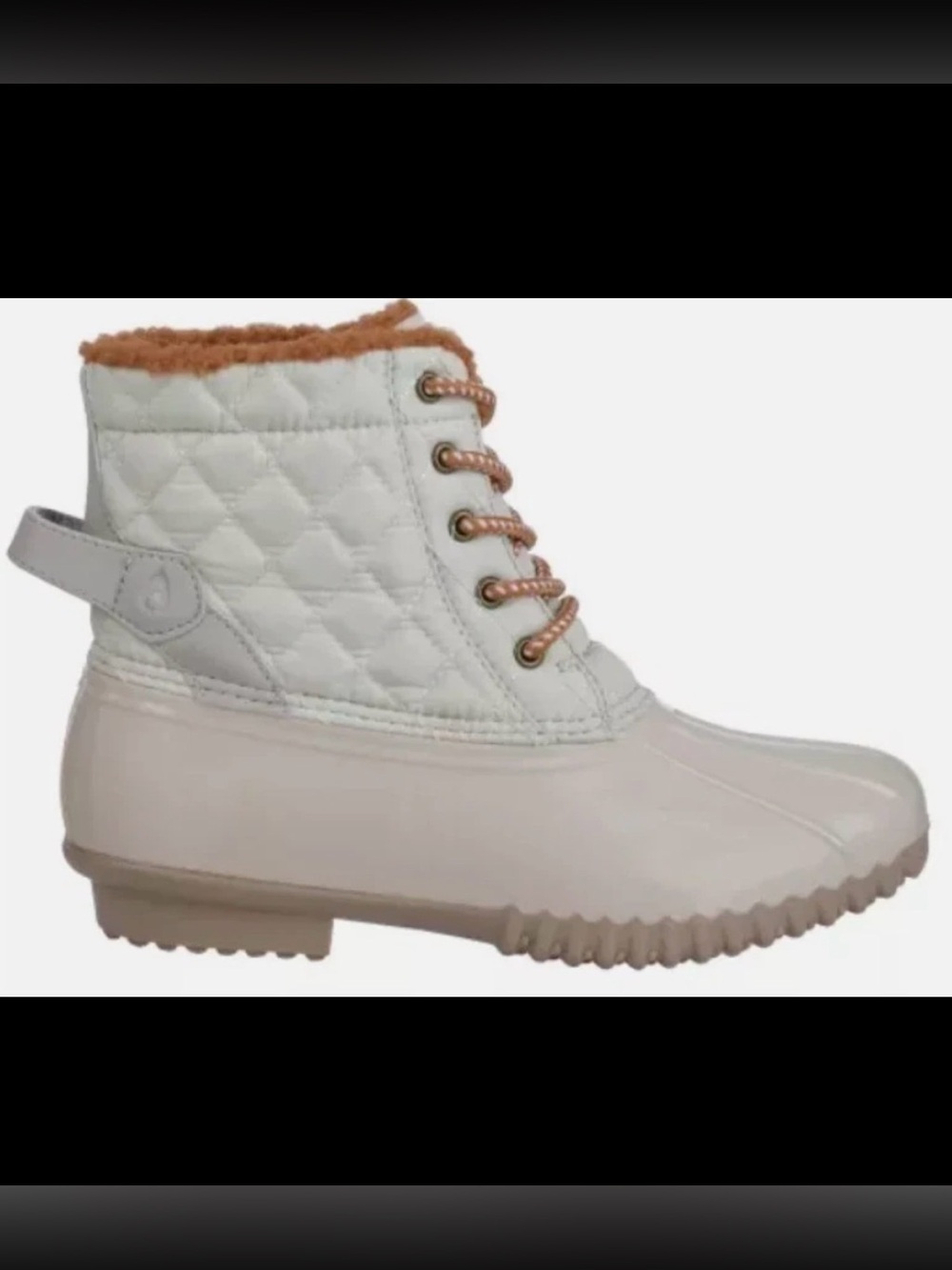 Sporto Women's Andie Water Repellent Lightweight Boots Ivory Size 9 M US NEW